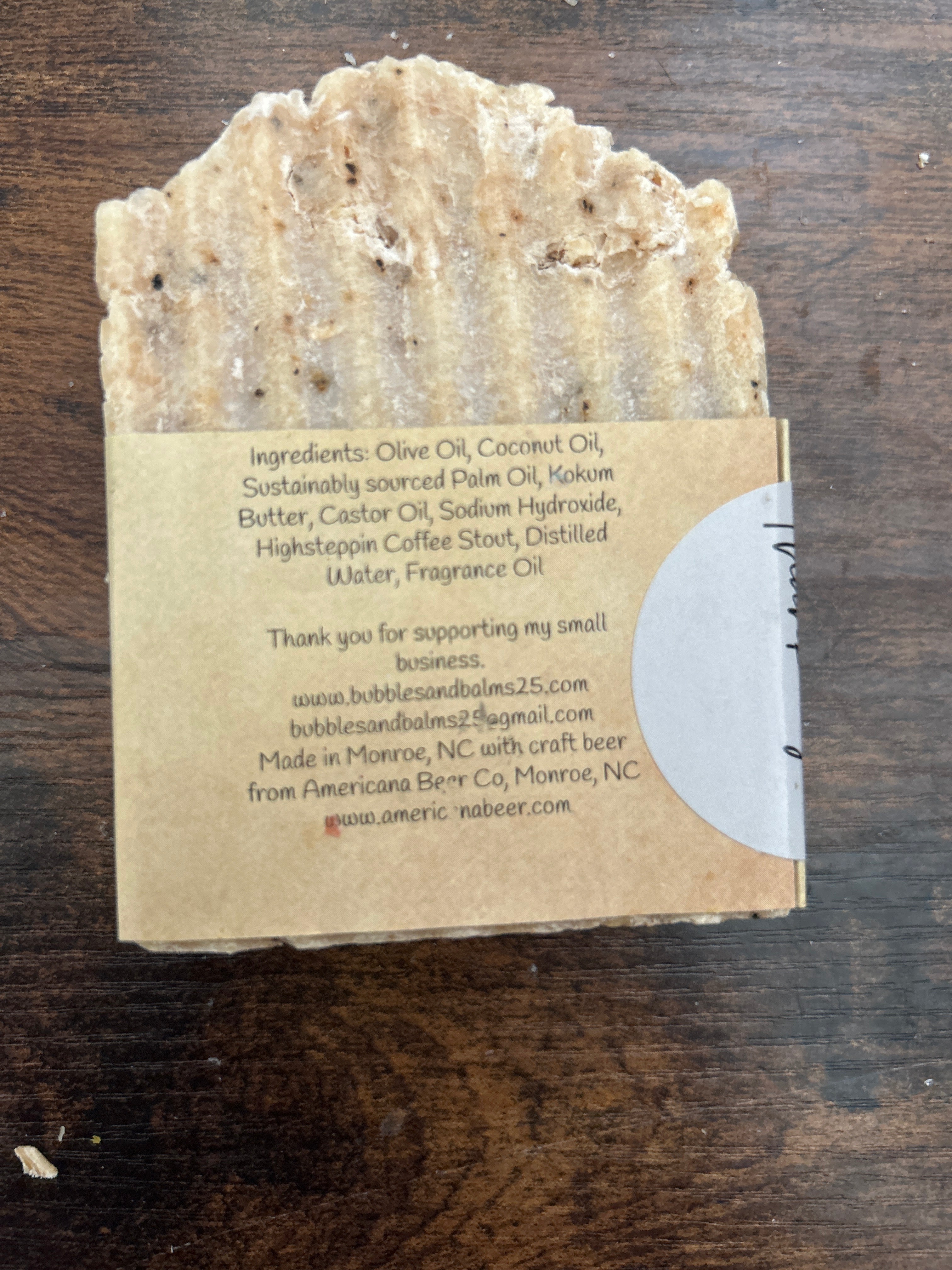 Stout Espresso Beer Soap