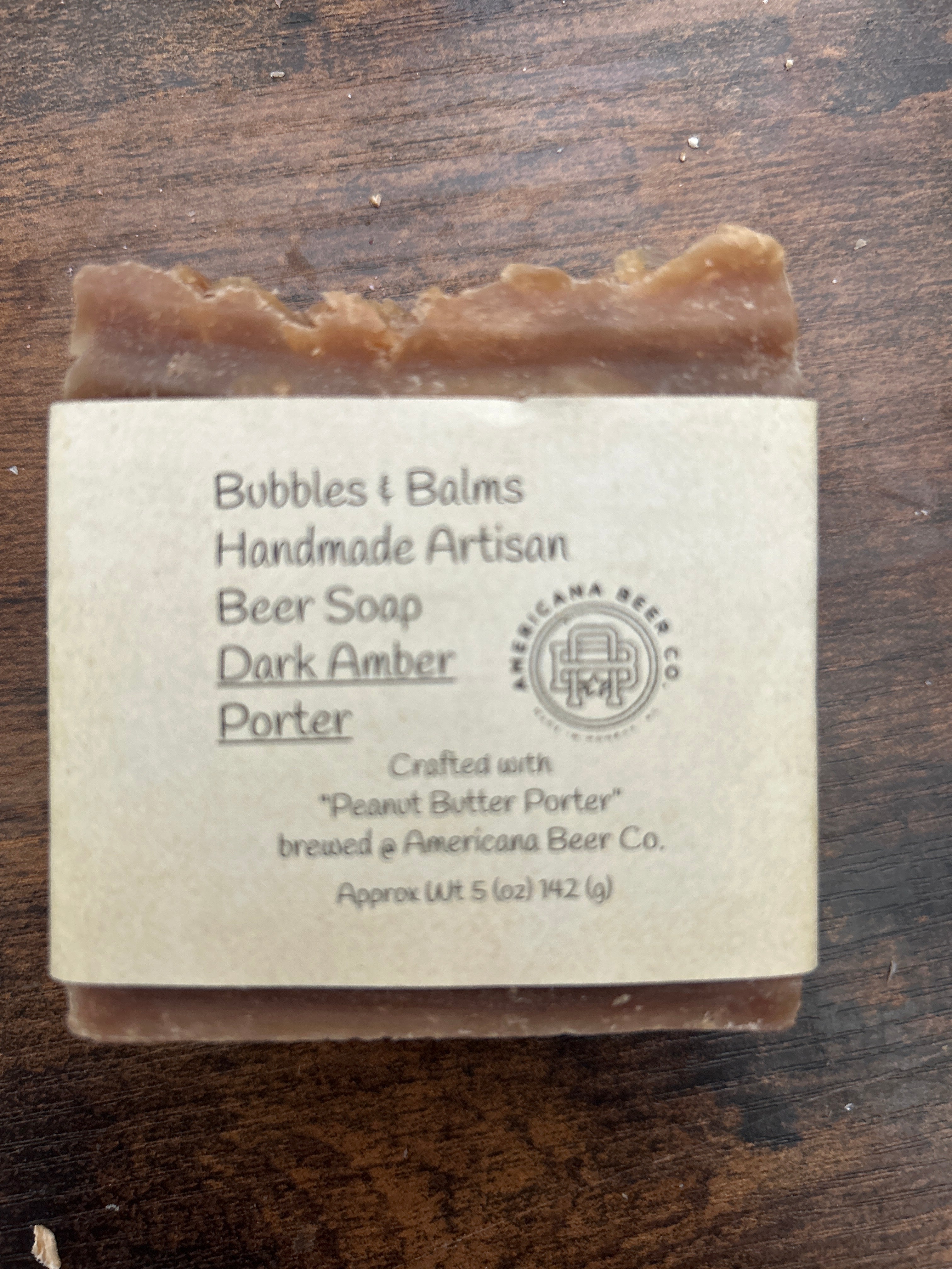 Dark Amber Porter Beer Soap