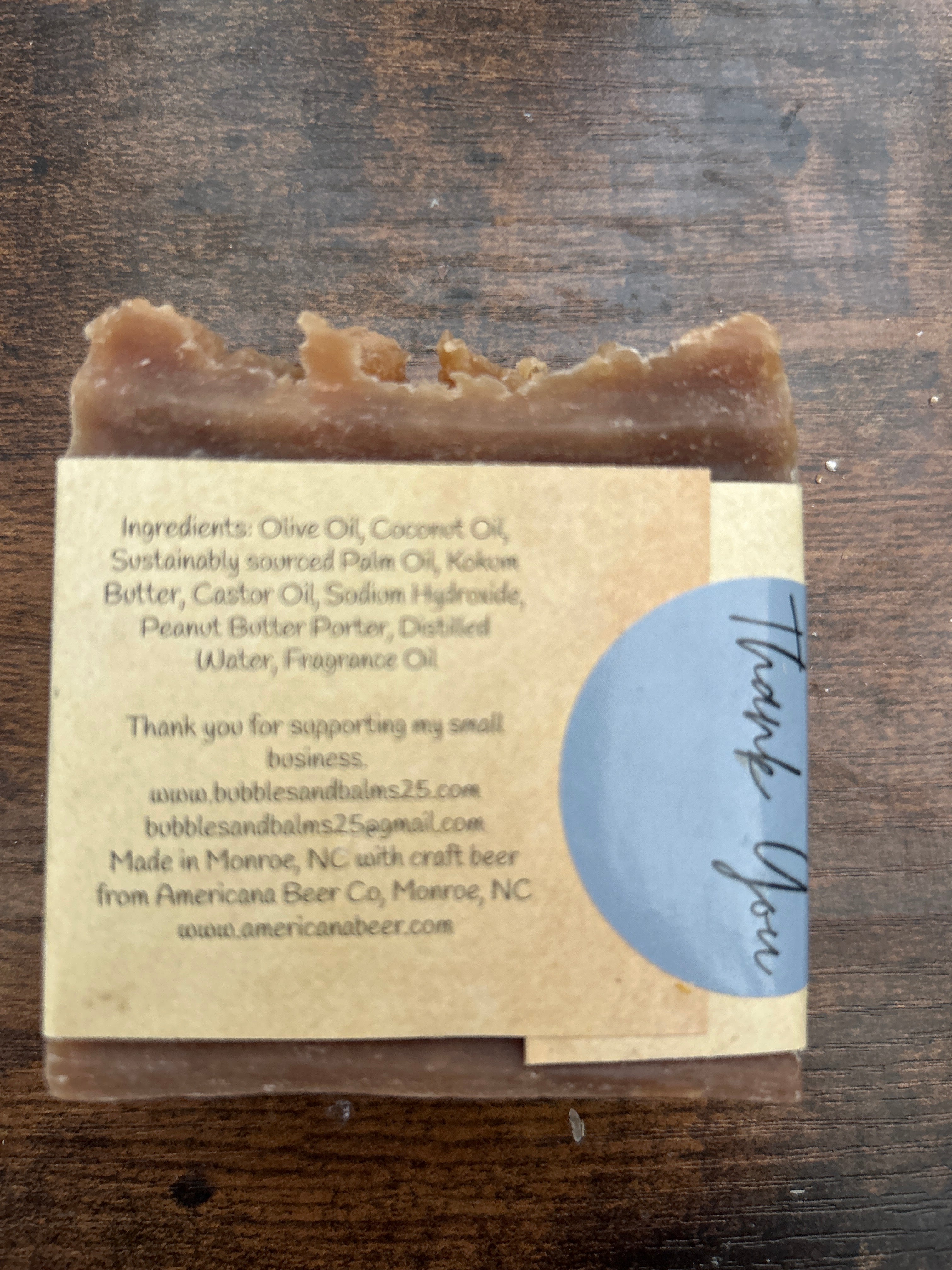 Dark Amber Porter Beer Soap