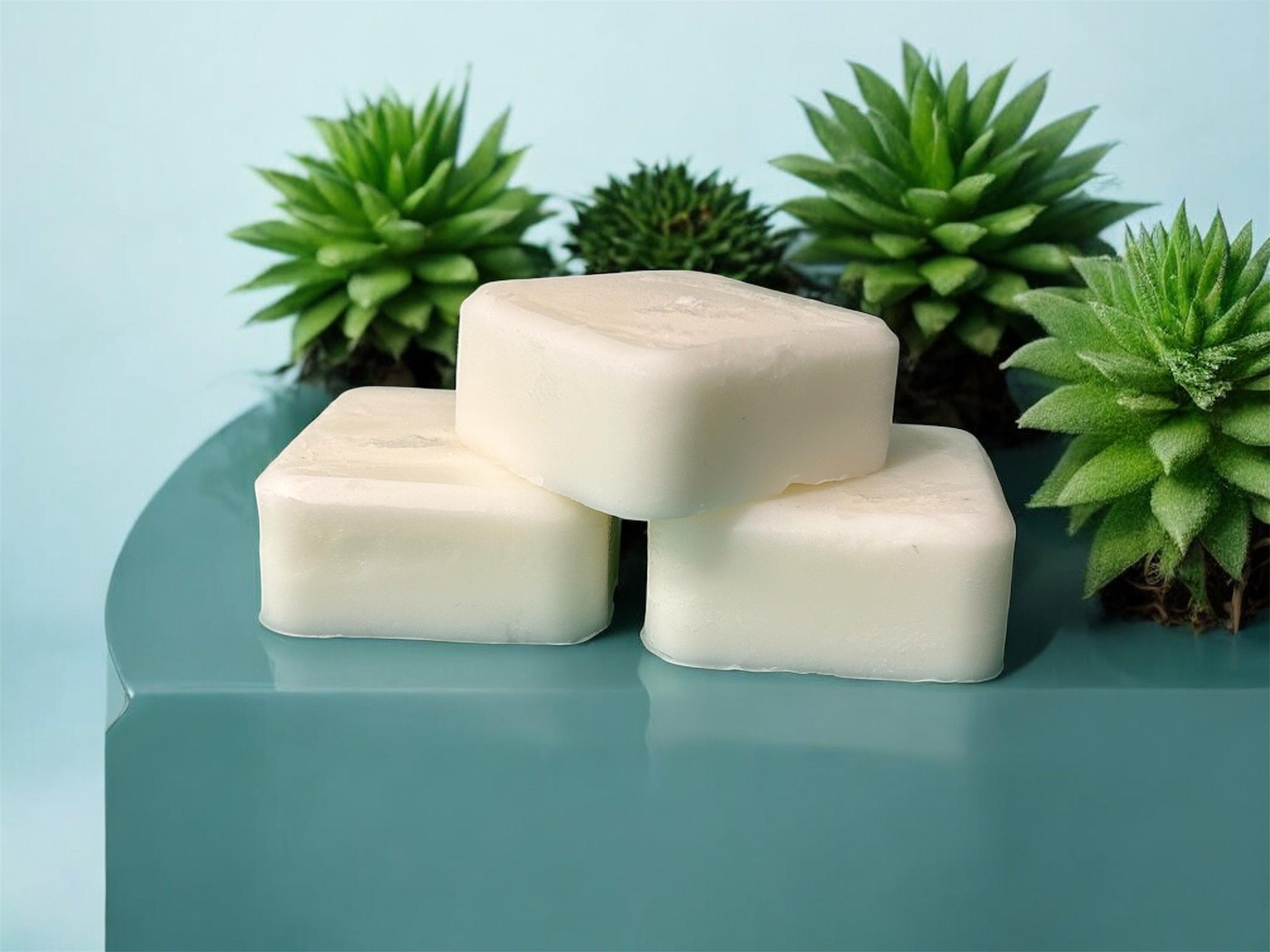 Solid, unscented conditioner bar